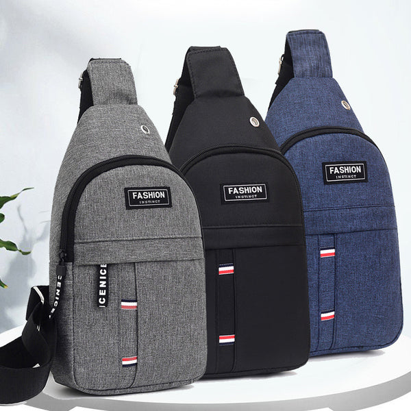 Bolsa de peito para montanhismo ao ar livre, ombro crossbody, bolsa de peito de tecido Oxford