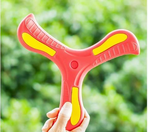 Material EVA infantil balanço de três folhas macio puxar para trás Mark brinquedos interativos pai-filho