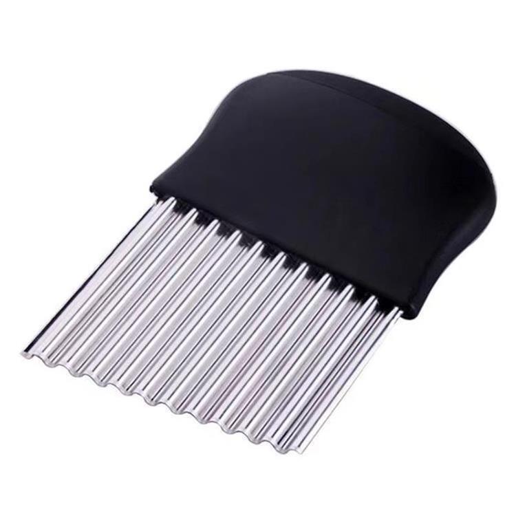 Aço inoxidável Spike Potato Knife Wave Knife Creative Cutter Ferramentas de cozinha French Fries Cutter Deep Corrugated