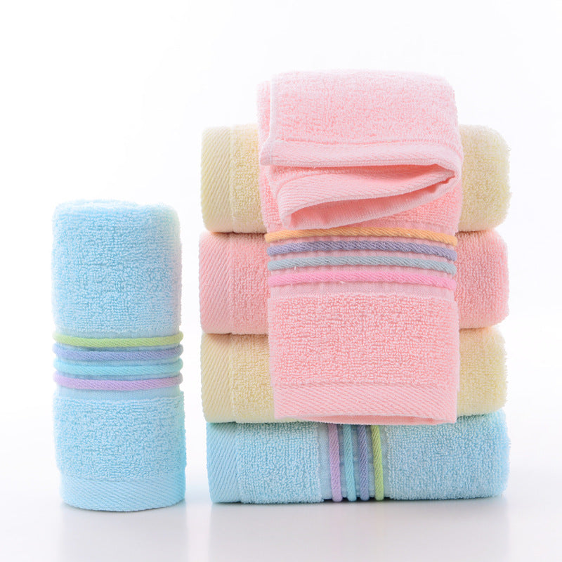 Toalha de algodão puro 100% algodão absorvente para lavagem facial doméstica