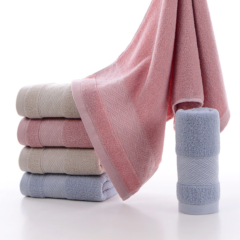 Toalha de algodão puro 100% algodão absorvente para lavagem facial doméstica