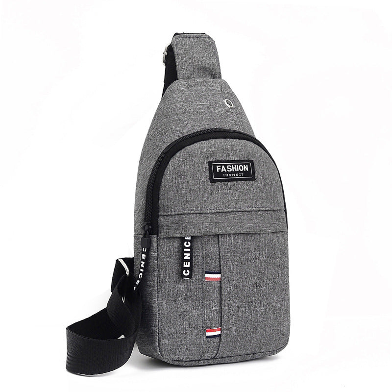 Bolsa de peito para montanhismo ao ar livre, ombro crossbody, bolsa de peito de tecido Oxford