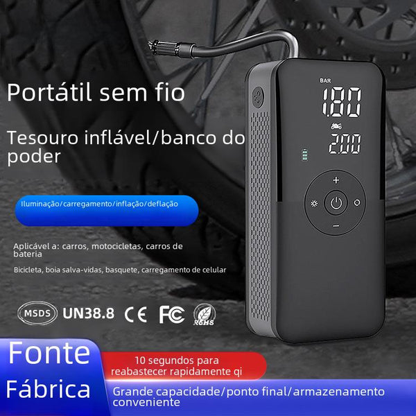 Carsun neumático digital tesoro inflable bomba de aire inalámbrica mini coche de iluminación portátil bomba de aire del coche
