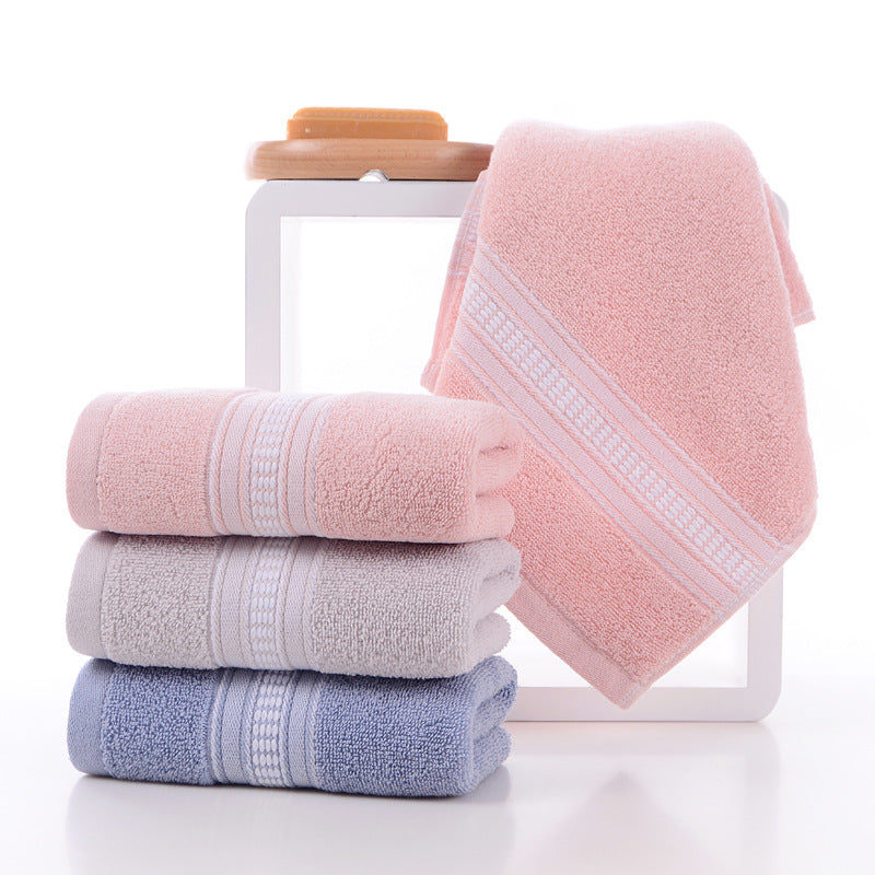 Toalha de algodão puro 100% algodão absorvente para lavagem facial doméstica