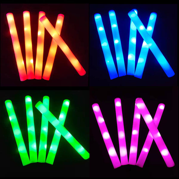 Bastões luminosos de espuma coloridos