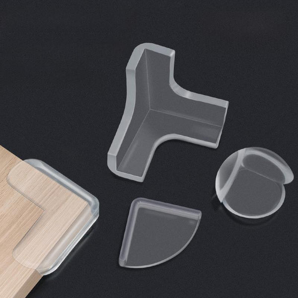 Canto de mesa transparente anti-colisão canto engrossado proteção do bebê canto mesa de chá envoltório canto triângulo proteção de segurança infantil pasta macia