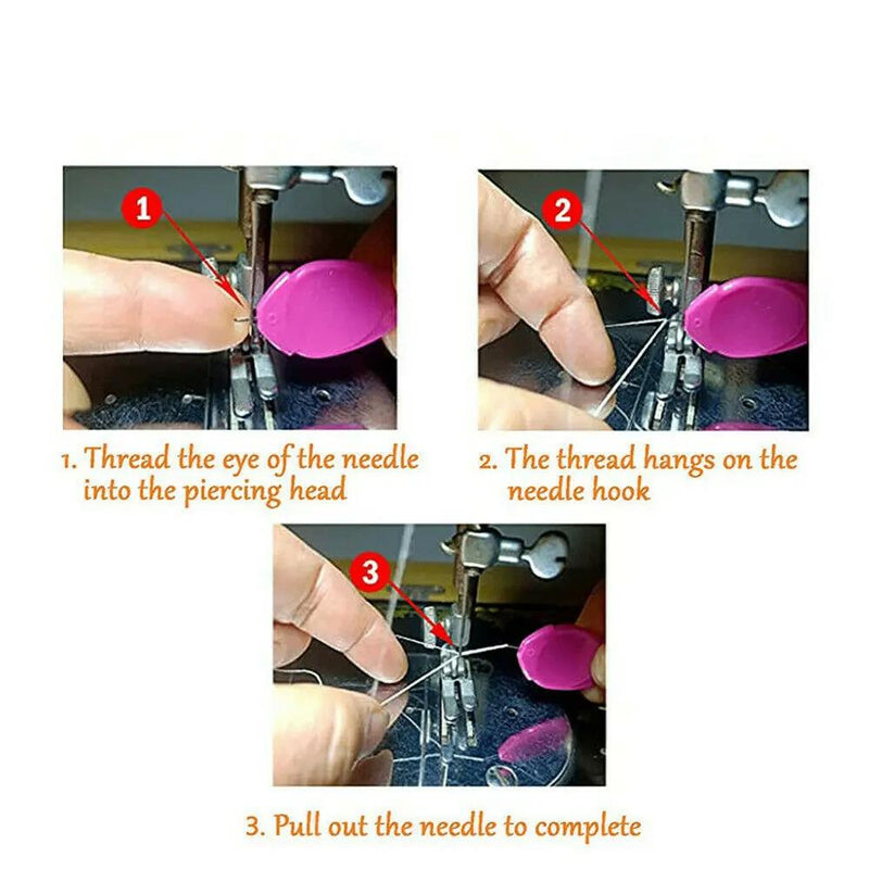 10 unidades de linha de costura manual para idosos guia de agulha