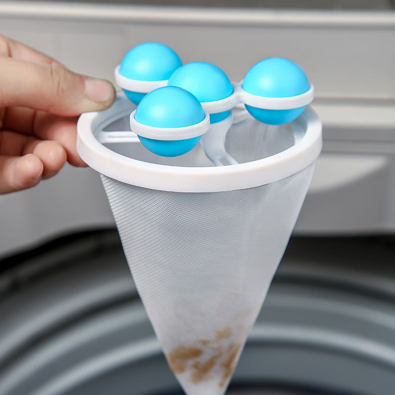 Saco de filtro flutuante para máquina de lavar, filtro de cabelo, bola de lavanderia