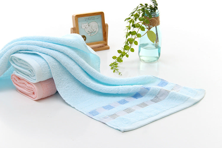 Toalha de algodão puro 100% algodão absorvente para lavagem facial doméstica