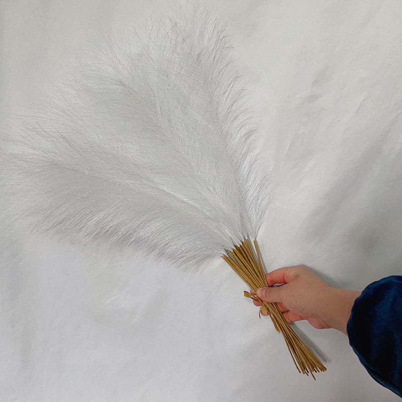 55cm grama de pampas nórdico boho decoração artificial pop reed simulação grama de junco
