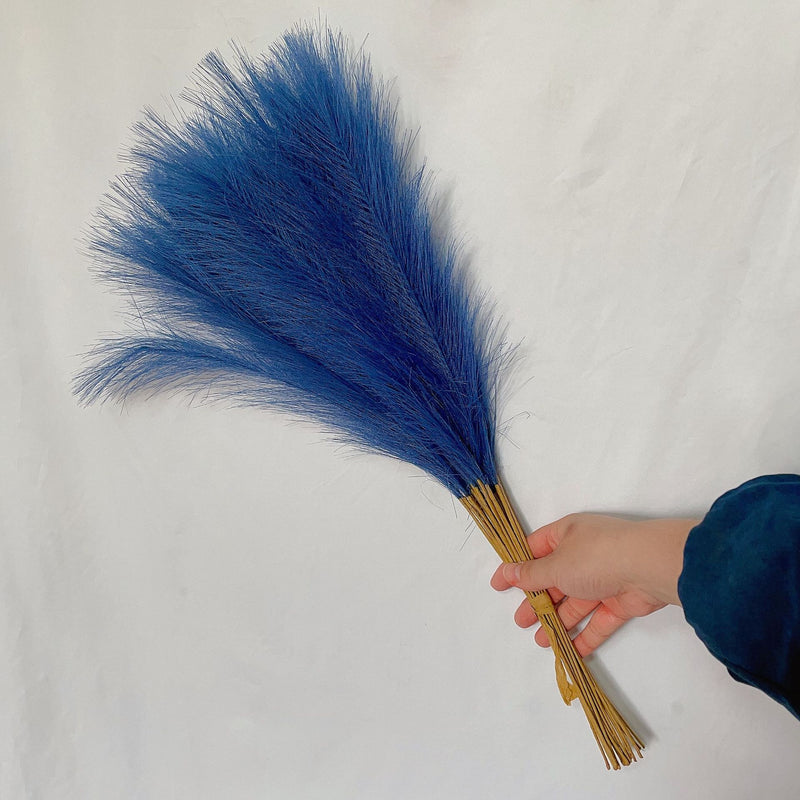 55cm grama de pampas nórdico boho decoração artificial pop reed simulação grama de junco