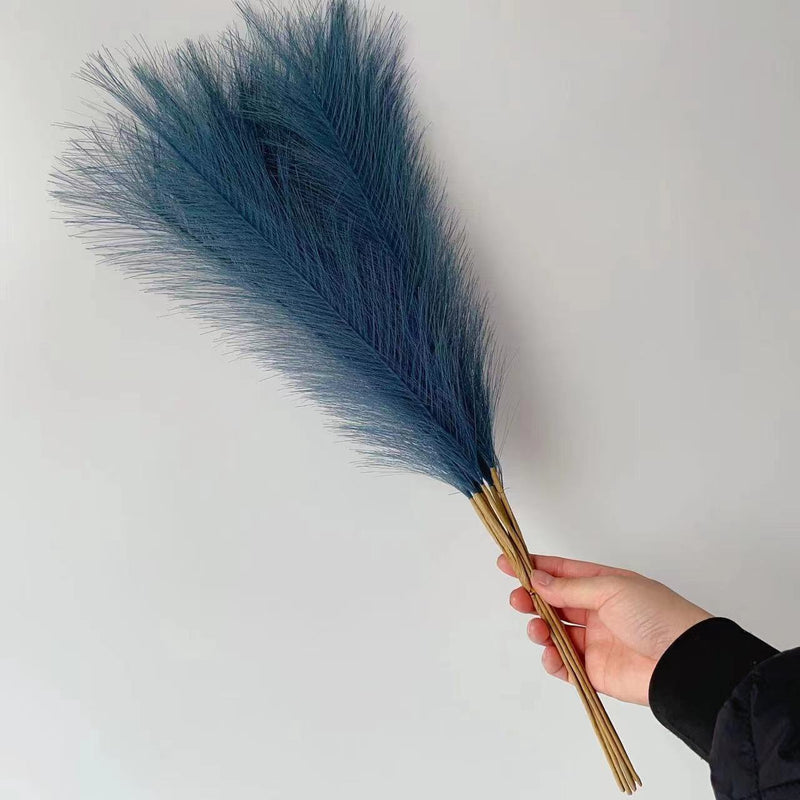55cm grama de pampas nórdico boho decoração artificial pop reed simulação grama de junco