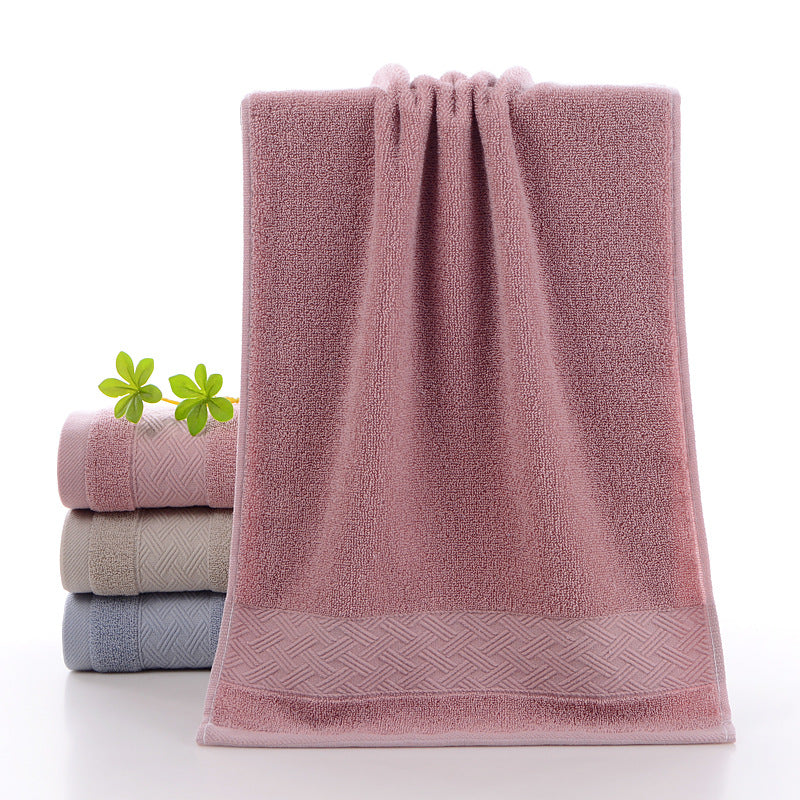 Toalha de algodão puro 100% algodão absorvente para lavagem facial doméstica