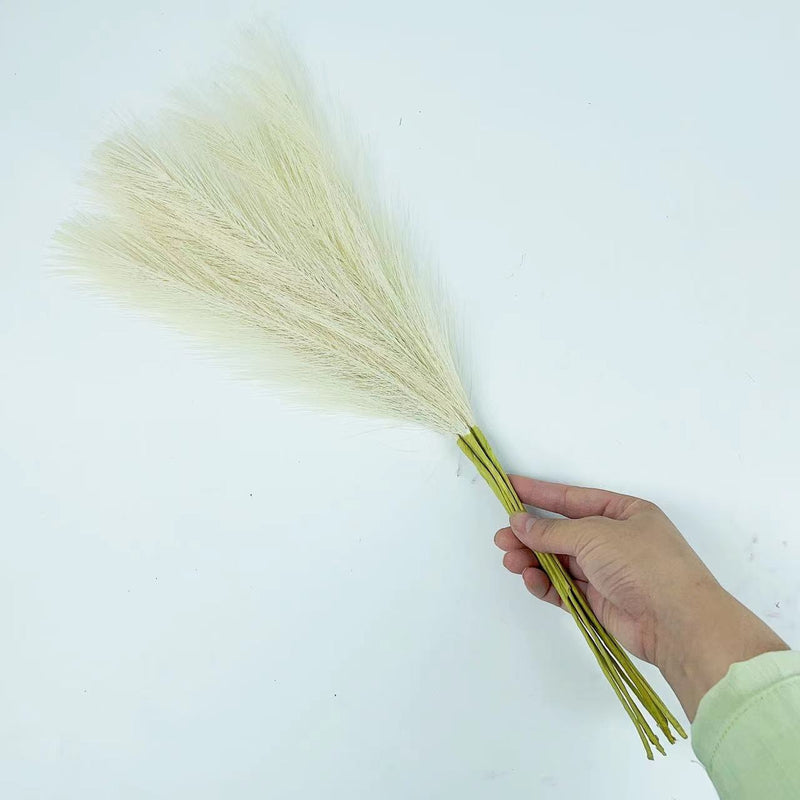 55cm grama de pampas nórdico boho decoração artificial pop reed simulação grama de junco