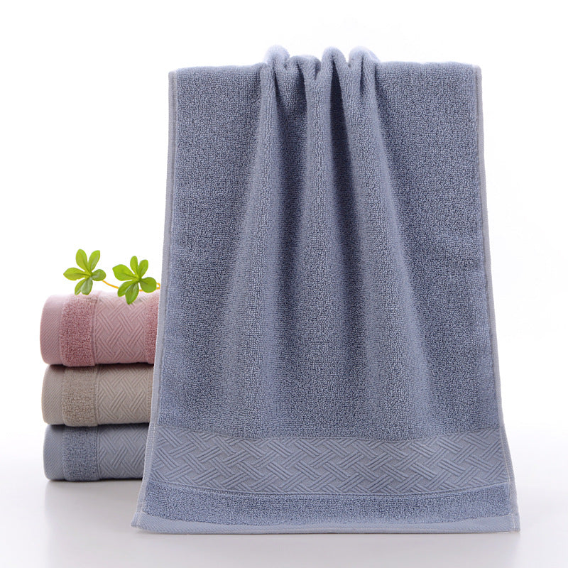 Toalha de algodão puro 100% algodão absorvente para lavagem facial doméstica