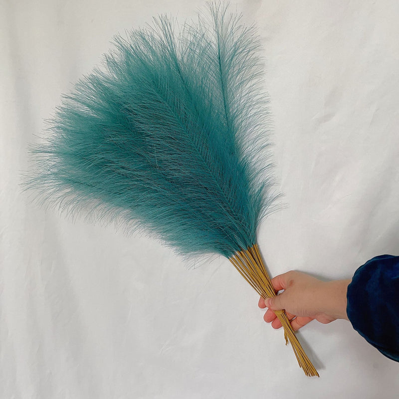 55cm grama de pampas nórdico boho decoração artificial pop reed simulação grama de junco