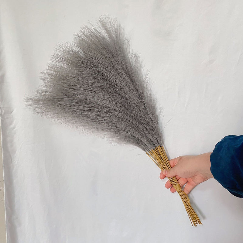 55cm grama de pampas nórdico boho decoração artificial pop reed simulação grama de junco