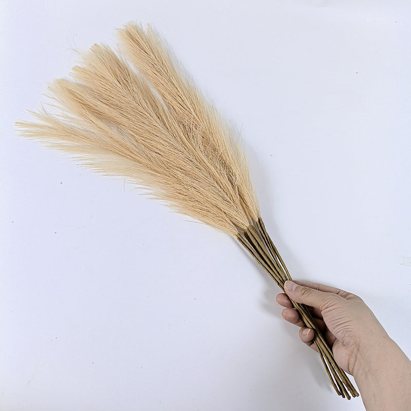55cm grama de pampas nórdico boho decoração artificial pop reed simulação grama de junco