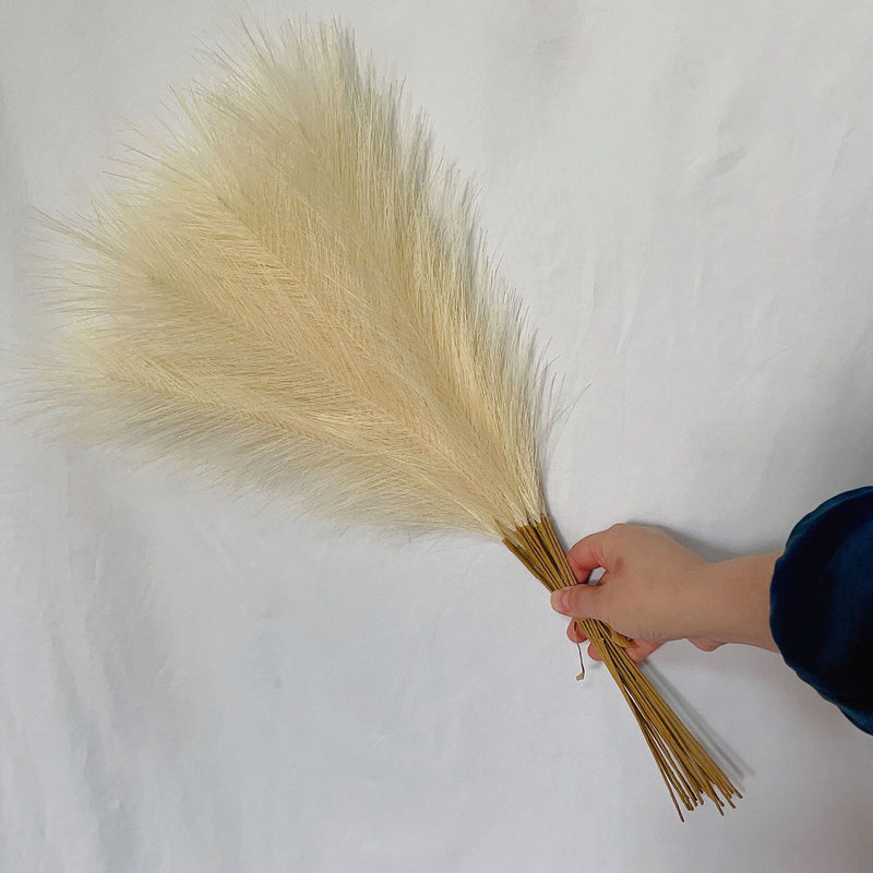 55cm grama de pampas nórdico boho decoração artificial pop reed simulação grama de junco