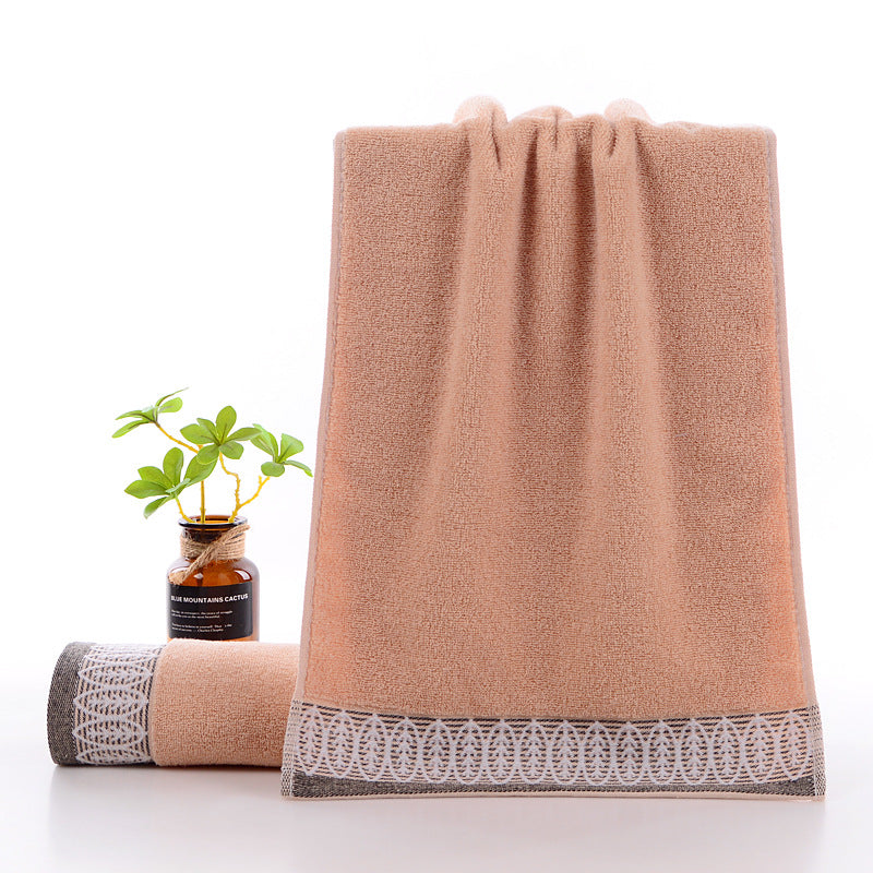 Toalha de algodão puro 100% algodão absorvente para lavagem facial doméstica