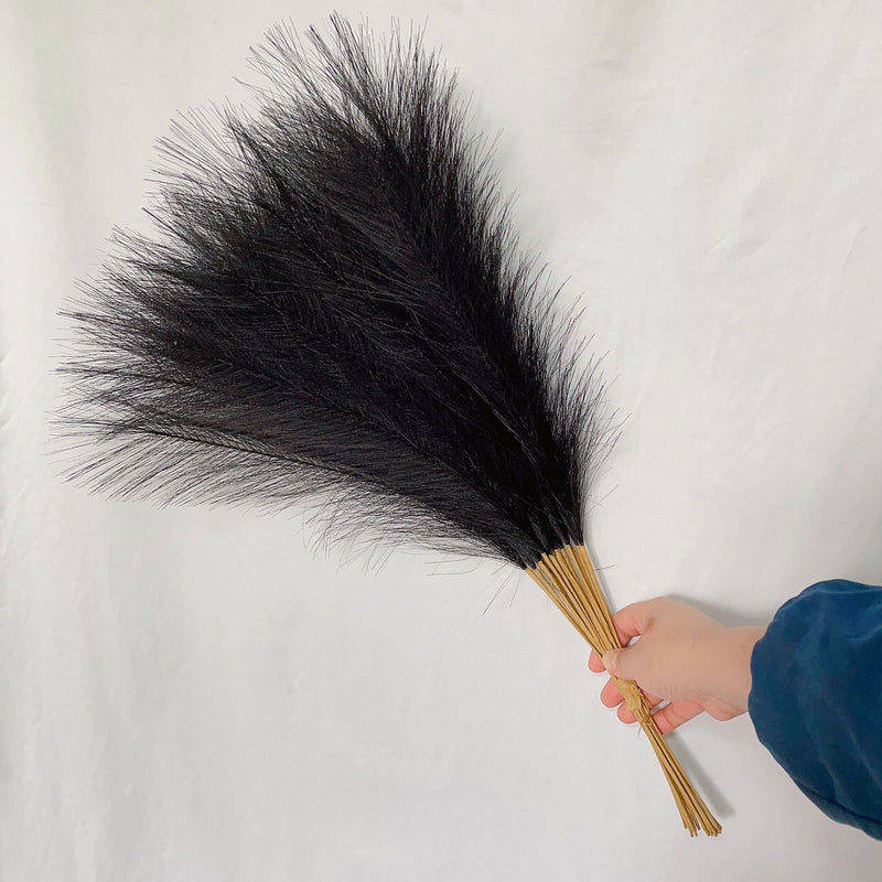 55cm grama de pampas nórdico boho decoração artificial pop reed simulação grama de junco