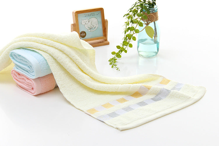 Toalha de algodão puro 100% algodão absorvente para lavagem facial doméstica