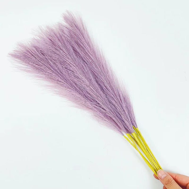 55cm grama de pampas nórdico boho decoração artificial pop reed simulação grama de junco