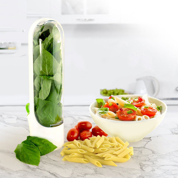 Recipiente de armazenamento de vegetais para ervas, aparelho portátil de cozinha