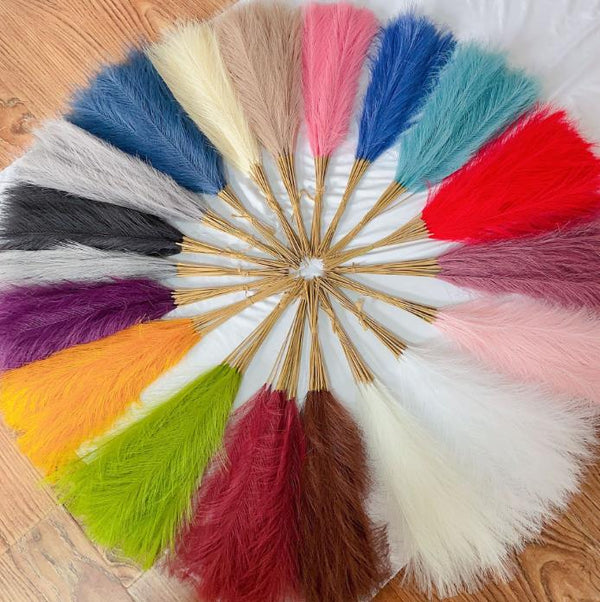 55cm grama de pampas nórdico boho decoração artificial pop reed simulação grama de junco