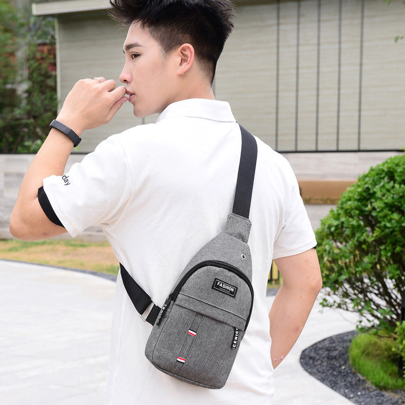 Bolsa de peito para montanhismo ao ar livre, ombro crossbody, bolsa de peito de tecido Oxford