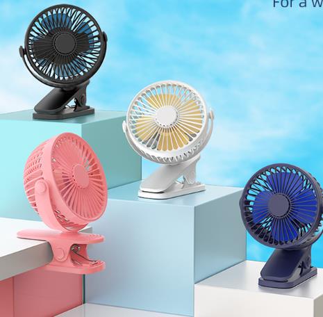 Nova garra de gato sem escova clipe ventilador mini silencioso portátil dormitório carrinho usb recarregável pequeno ventilador